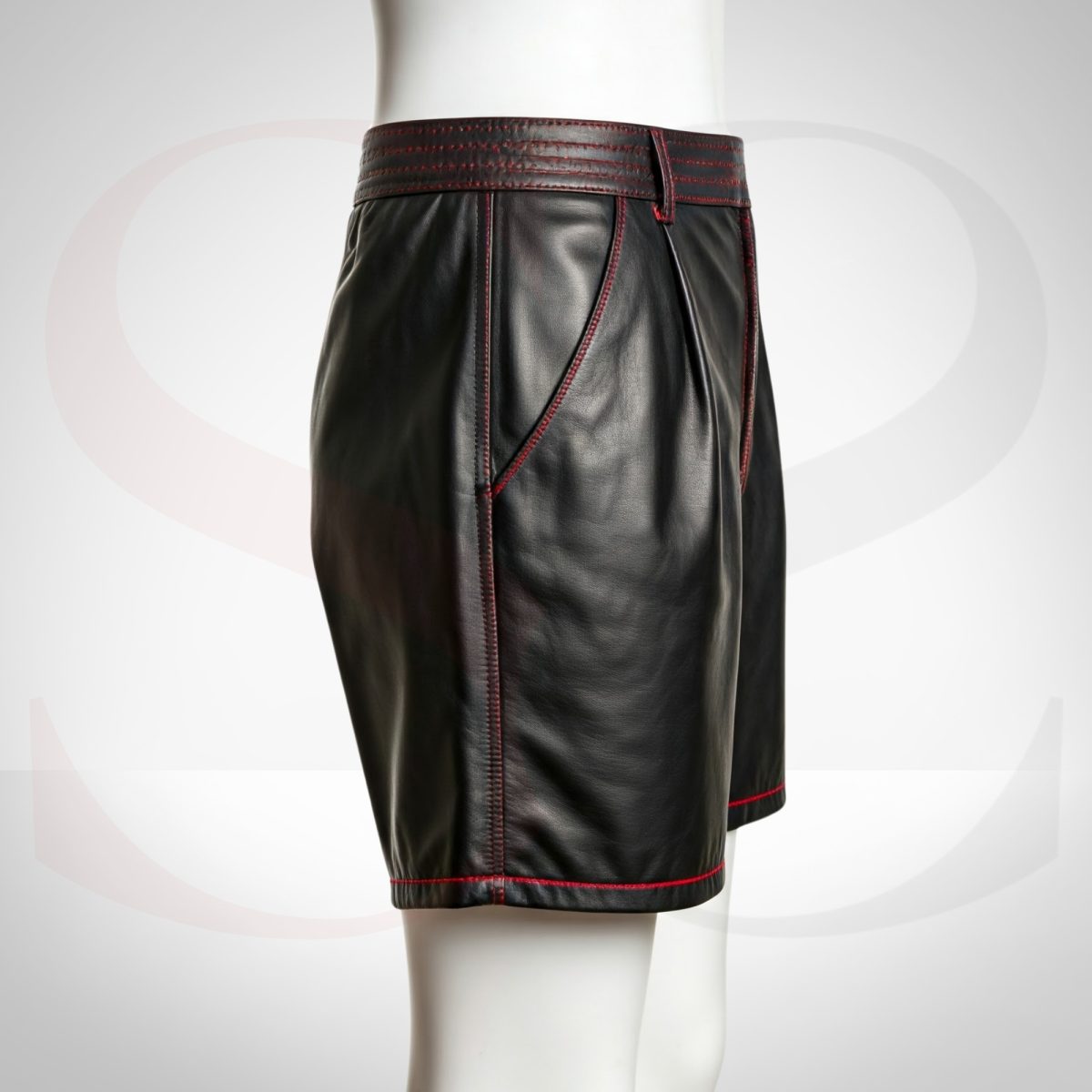 Iconic Black Leather Shorts