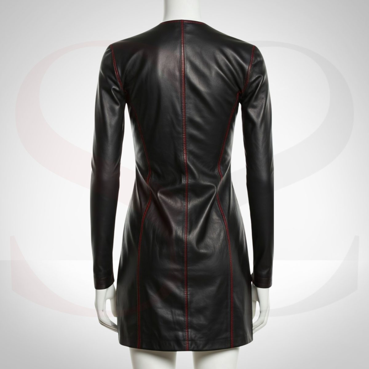 Iconic Leather Bodycon Mini Dress