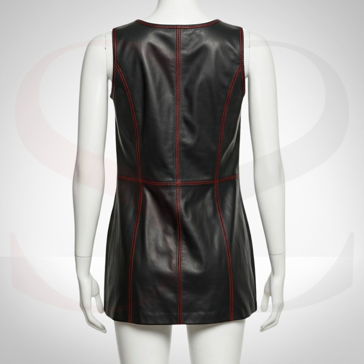 Leather Bodycon Mini Dress