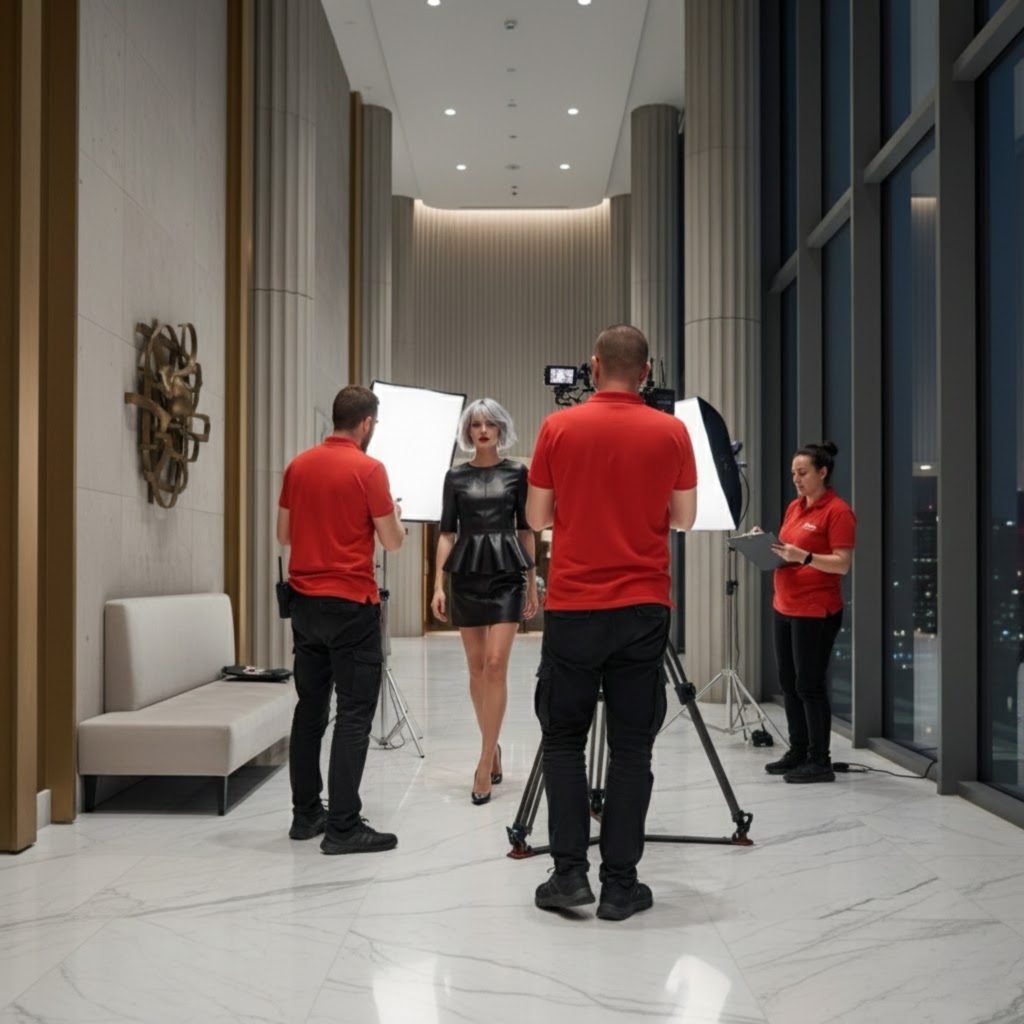 Poised Perfection: A Tailored Scene
