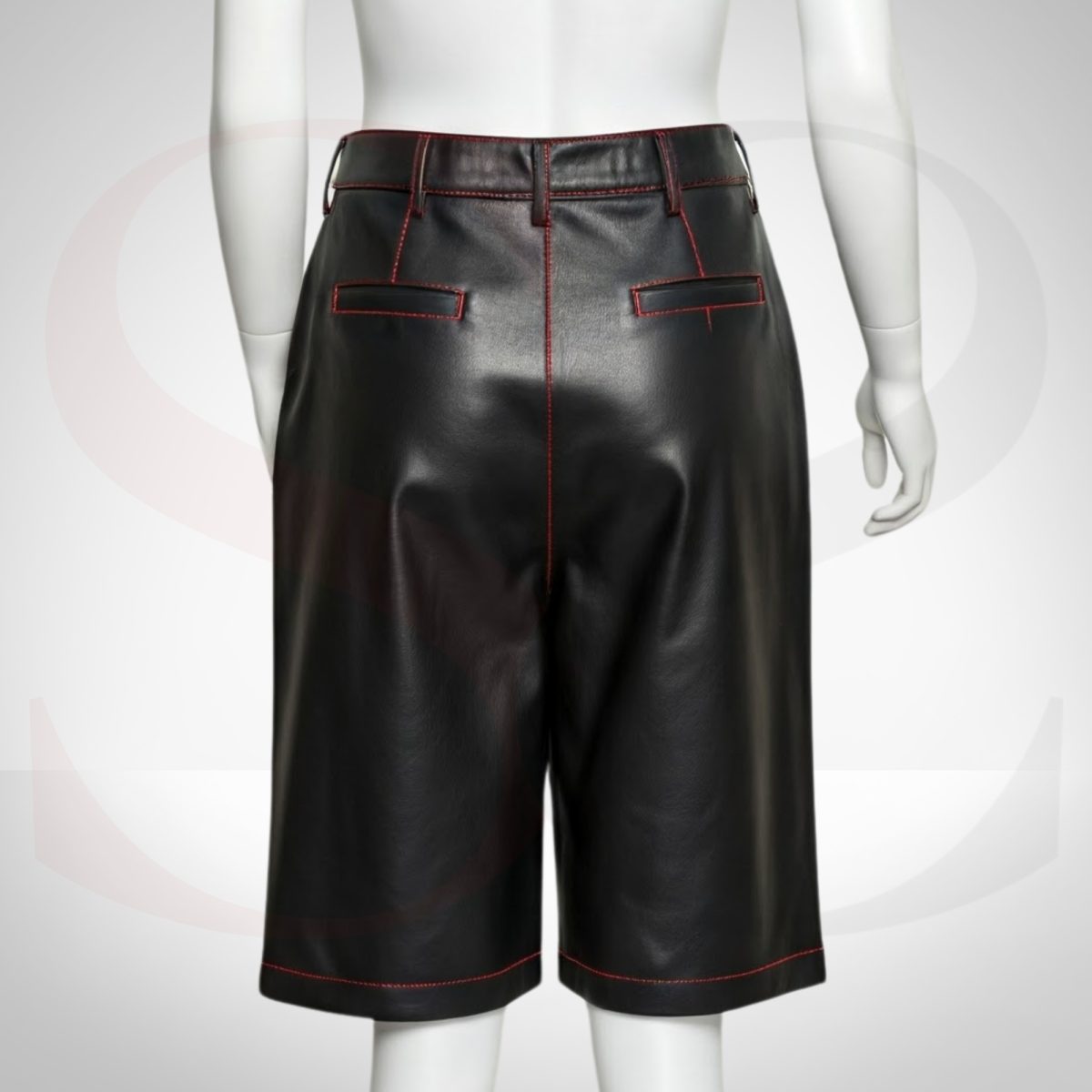 Stylish Leather Culottes Shorts