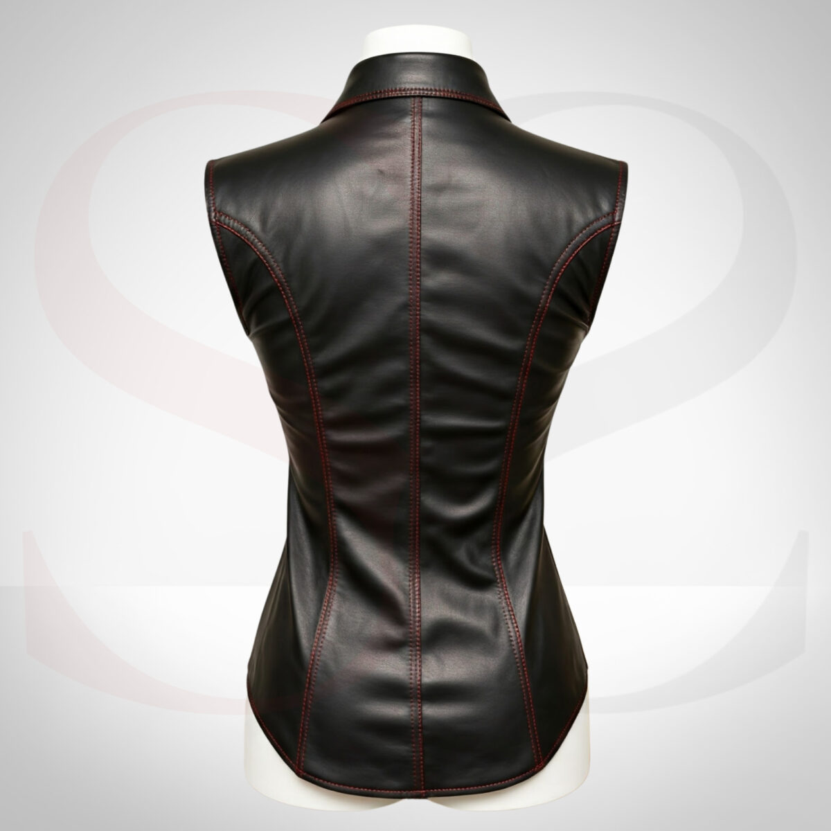 Womens Fitted Leather Shirt