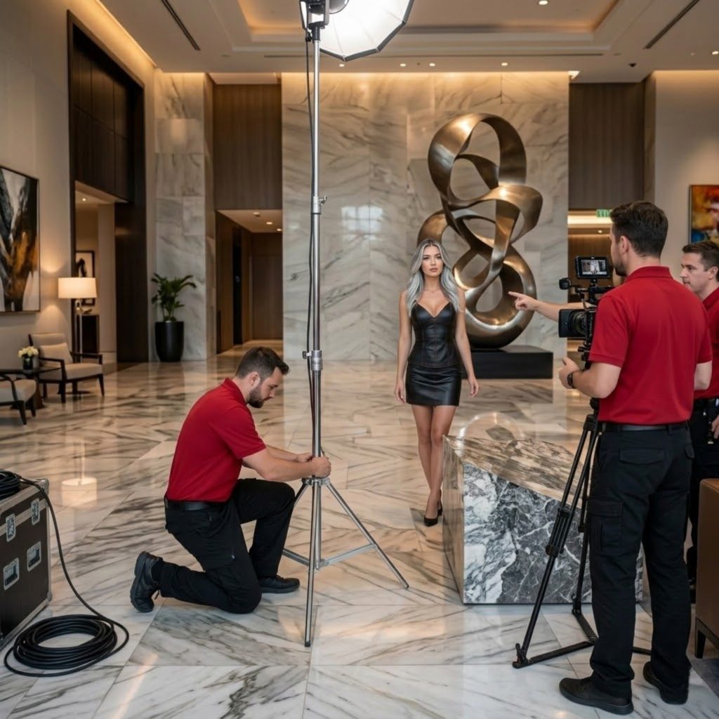 POISE PREVAILS AMIDST LOBBY GRAND ARTISTRY