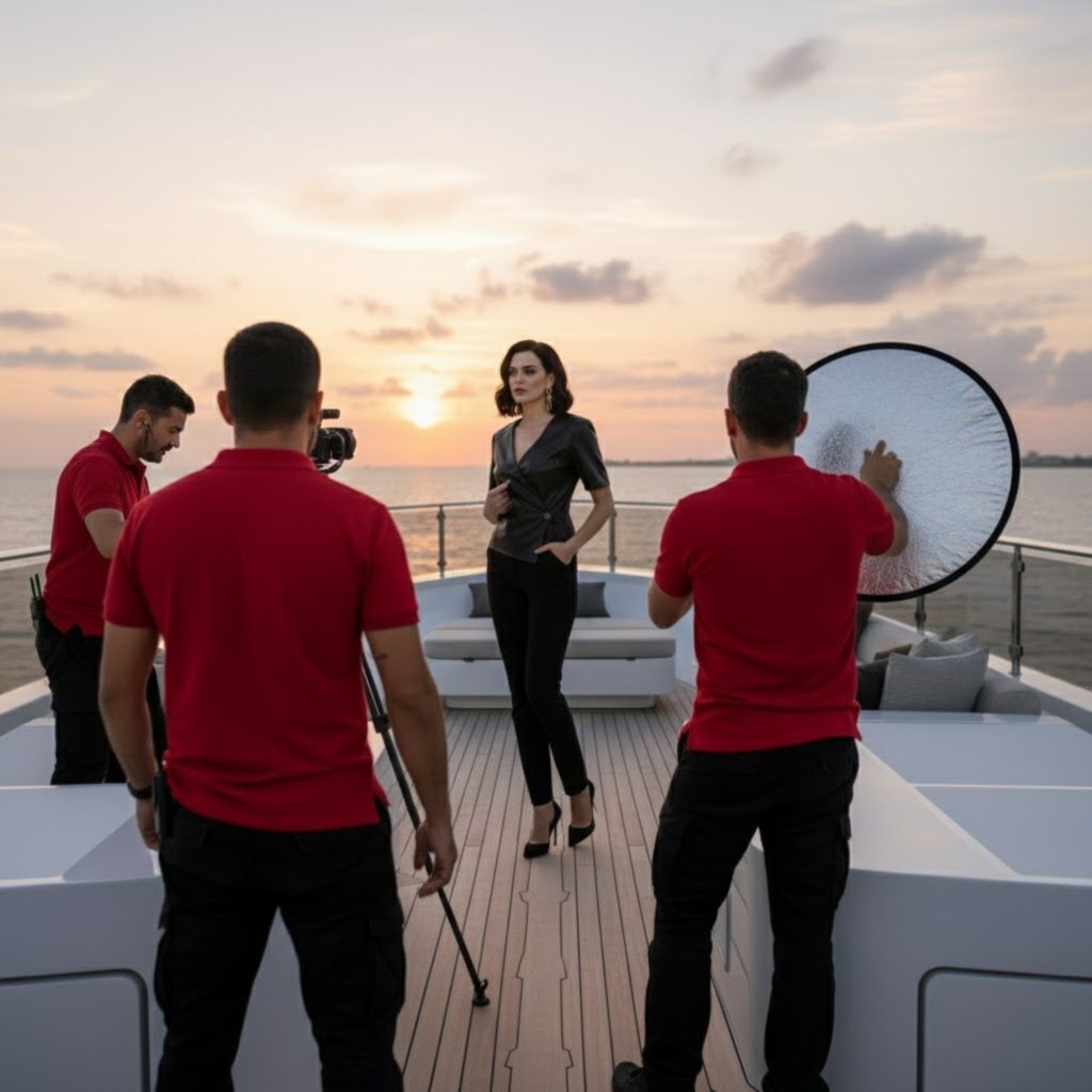 Capturing Sunset Serenity: The Leather Wrap Top