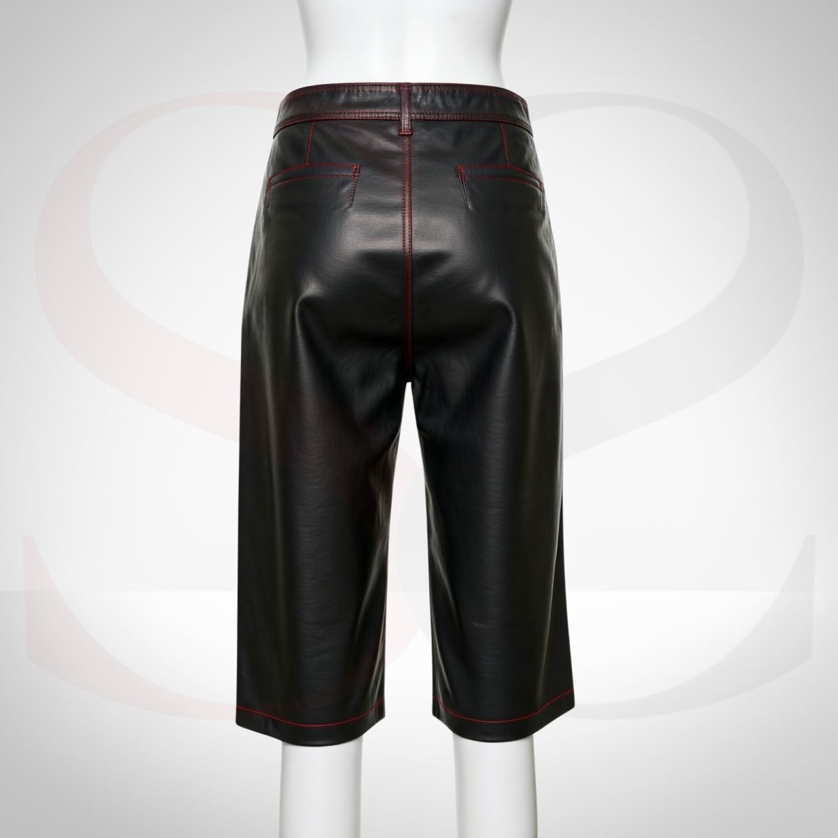 Capri Style Leather Culottes Shorts